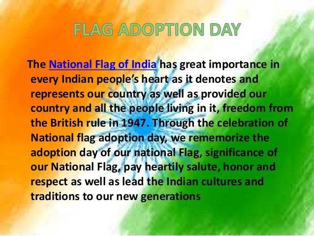 national flag adoption day