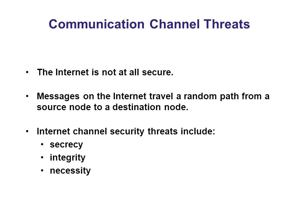 Communication Channel Threats in E-commerce