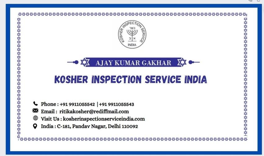 Kosher Inspection Service India