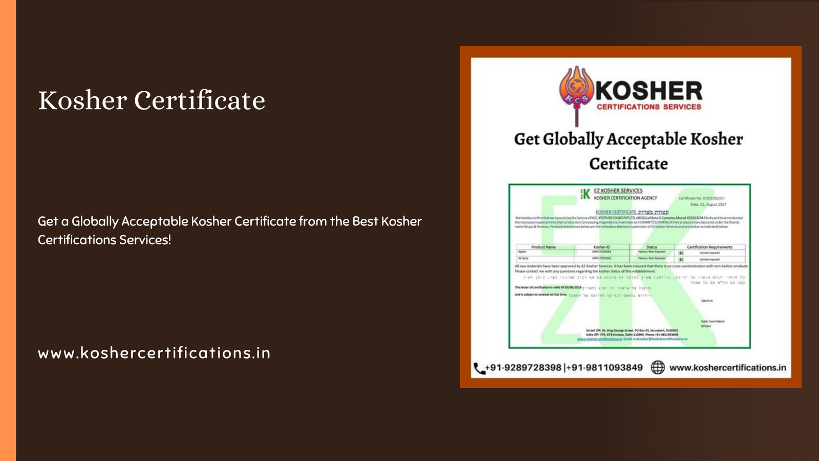 Kosher Certification Requirements